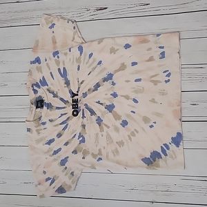 Obey tie dye shirt